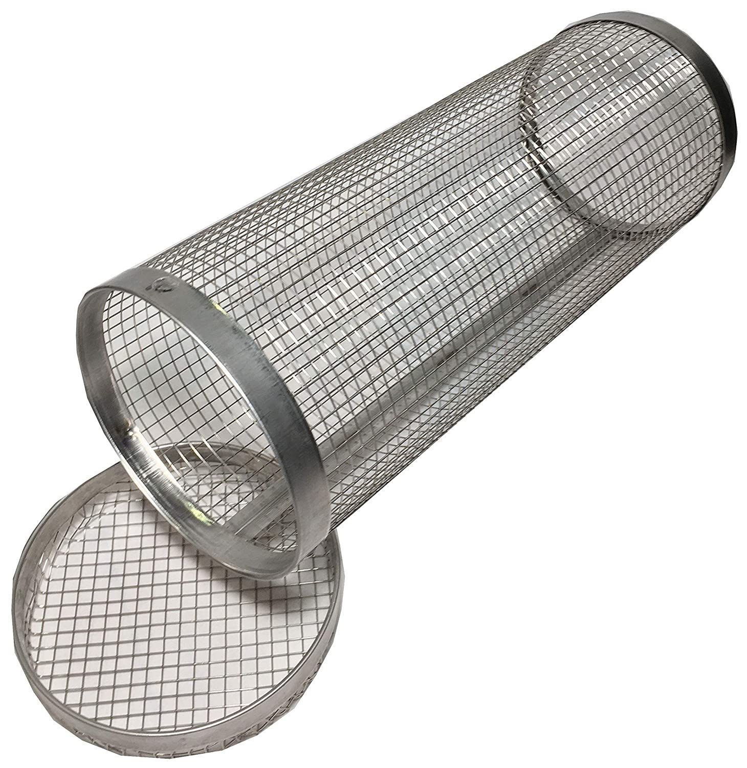 Picture of BBQ Stainless Steel Smoked Mesh Barbecue Barbecue Barbecue Barrel Cylindrical Round Modern Simple Superior Products