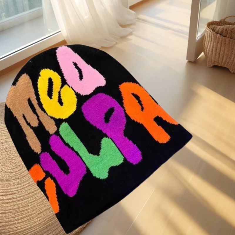 Picture of Cross-border New MEA Letter Jacquard Hat Street Cold Hat Beanie Hat Unisex Autumn and Winter Hot Selling in Europe and America