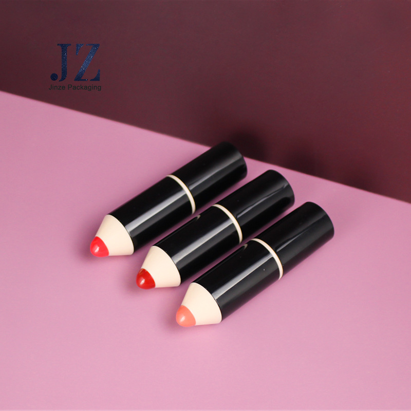 Jinze Children's Fun Crayon-Shaped Round Buckle Children's Lipstick Tube Lipstick Empty Tube Packaging Material