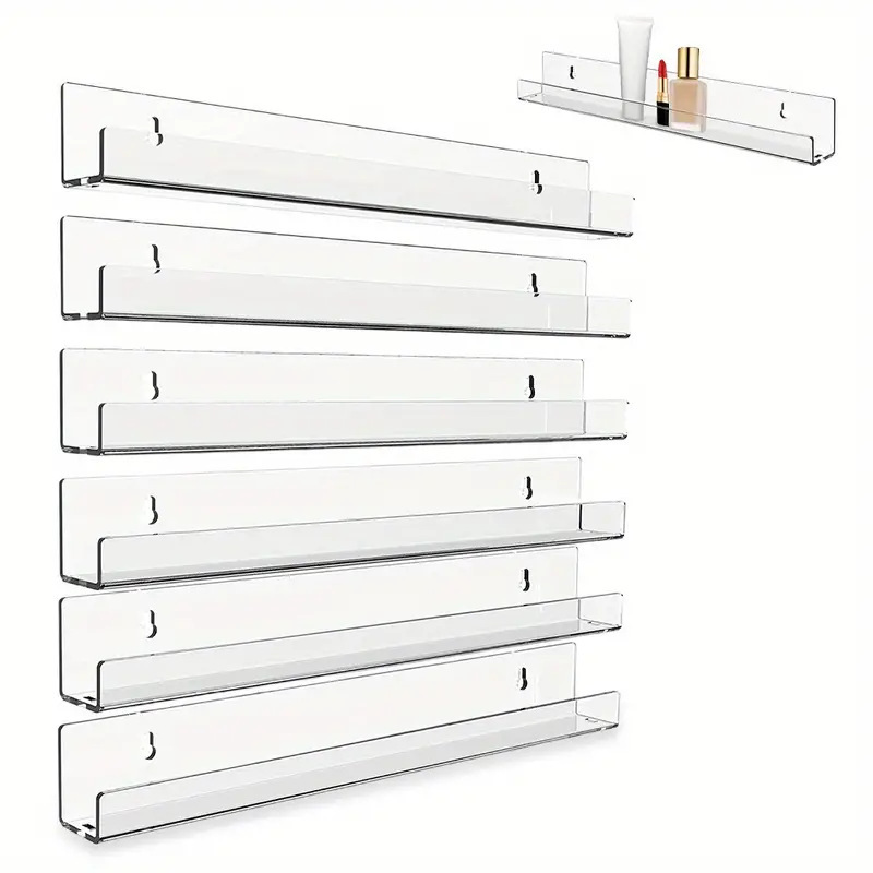 Acrylic wall mount 4/7/12/15 inch vinyl album storage nail polish magazine wall mount display stand