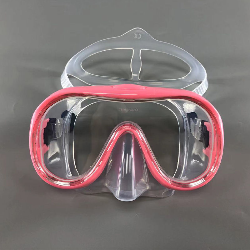 Picture of New diving goggles large frame HD adult snorkeling mirror tempered glass liquid silicone mask diving equipment