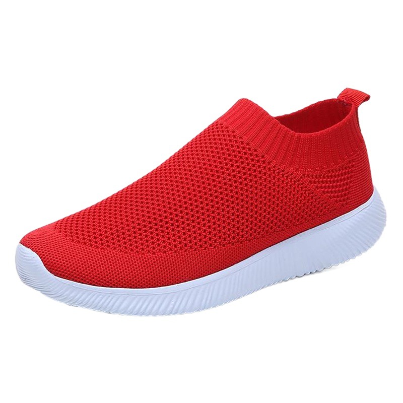 2023 Summer Fashion Women's Sports Shoes Breathable Fly-woven Fabric Cross-border Export AliExpress Single Shoes with Slow Personality