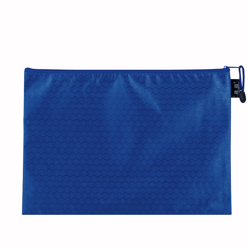 Picture of Jian Teng A4 Football Pattern File Bag Waterproof Thickeneded Canvas Zipper Bag Information Bag Student File Stationery Bag
