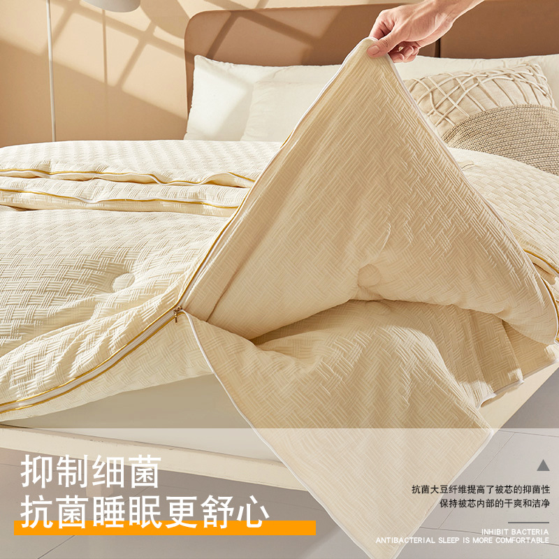 Picture of Maternal and infant grade class a soybean fiber mat winter mat spring and autumn mat zipper two-in-one child mat student dormitory air conditioning mat
