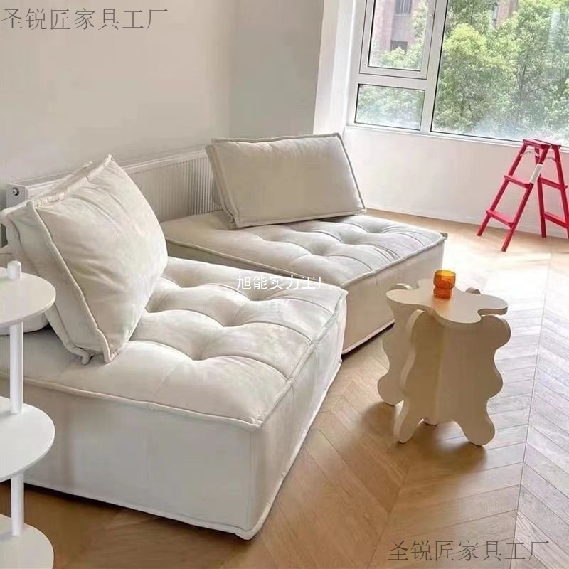 Creative Tofu Block Combination Sofa Single Leisure Square Small Sofa Balcony Small Apartment Living Room Lazy Sofa