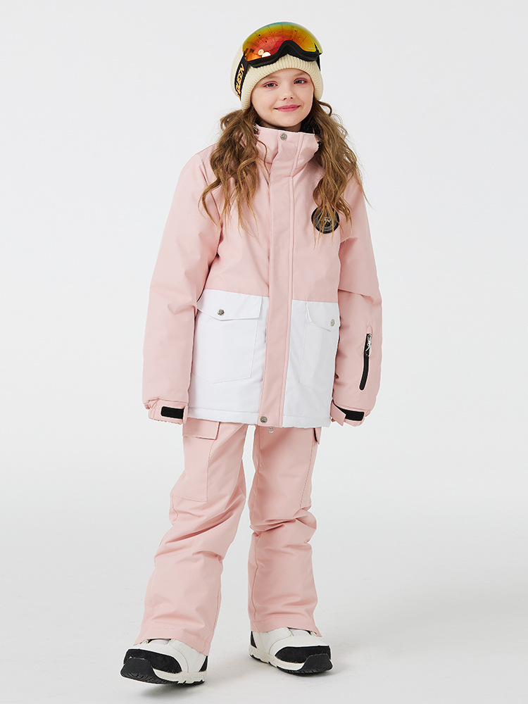 Picture of New Children's Ski Suit suit Boys and Girls Winter Outdoor Waterproof Warm Thickened Children's Ski Suit