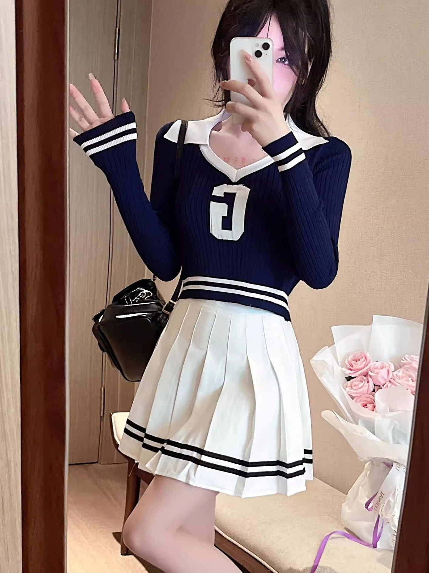Striped Pleated Skirt Women's 2025 Summer New Niche College Style JK Uniform Skirt Slimming All-match A- line Short Skirt