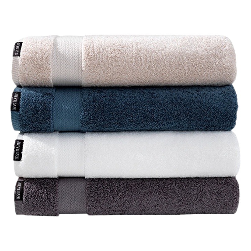 Jieyu Class a Pure Cotton Bath Towel, Large Cotton Bath Towel, Thickeneded and Absorbent, Not Easy to Shed Hair for Men and Women, High-End Hotel
