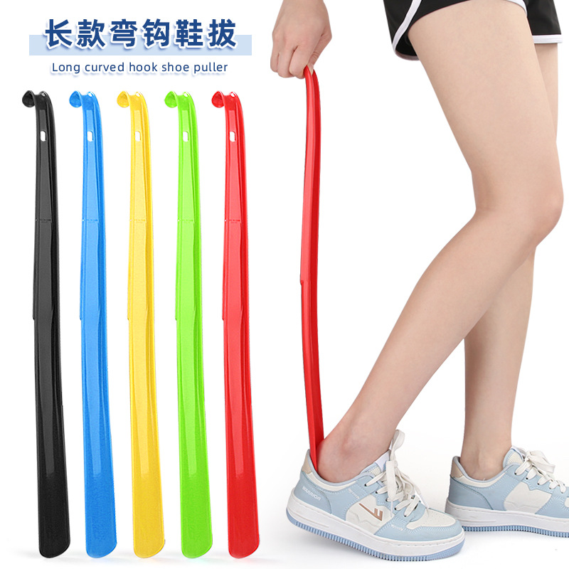 Lazy Plastic Shoes for Elderly and Pregnant Women, Non-Thickened, Colorful Hanging Shoe Lifters, Extendable Shoe Wearers for Bending over