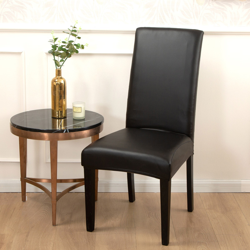Picture of Cross-border New Solid Color Stretch Leather Seat Cover Amazon wish Dining Chair Office Waterproof and Dustproof Chair Cover