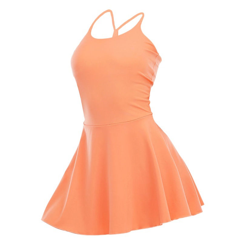 Outdoor Sling Yoga Sports One-Piece Dress Quick-Drying Golf Badminton Tennis Dress Amazon