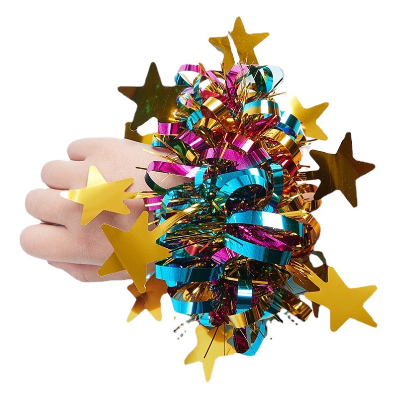 Children's Dance Hand Flower Props 61 Kindergarten Cheerleading Children's Performance Dance Stars Wrist Flower Sports Bracelet