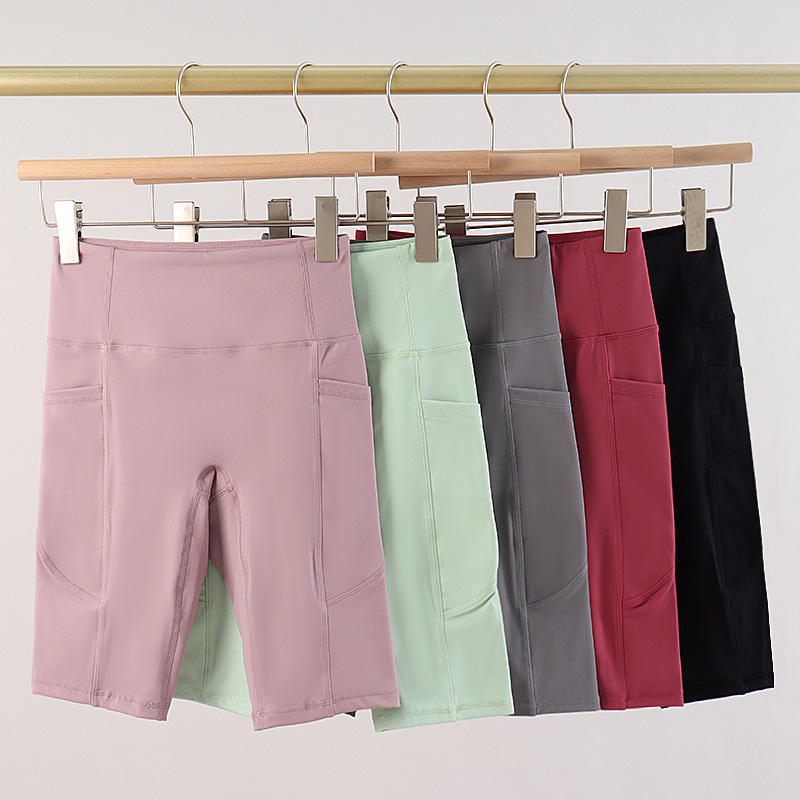 Fitness Clothing Suit for Women Summer Thin Tight-Fitting Quick-Drying Yoga High-Waisted Running Pants Sports Shorts Versatile