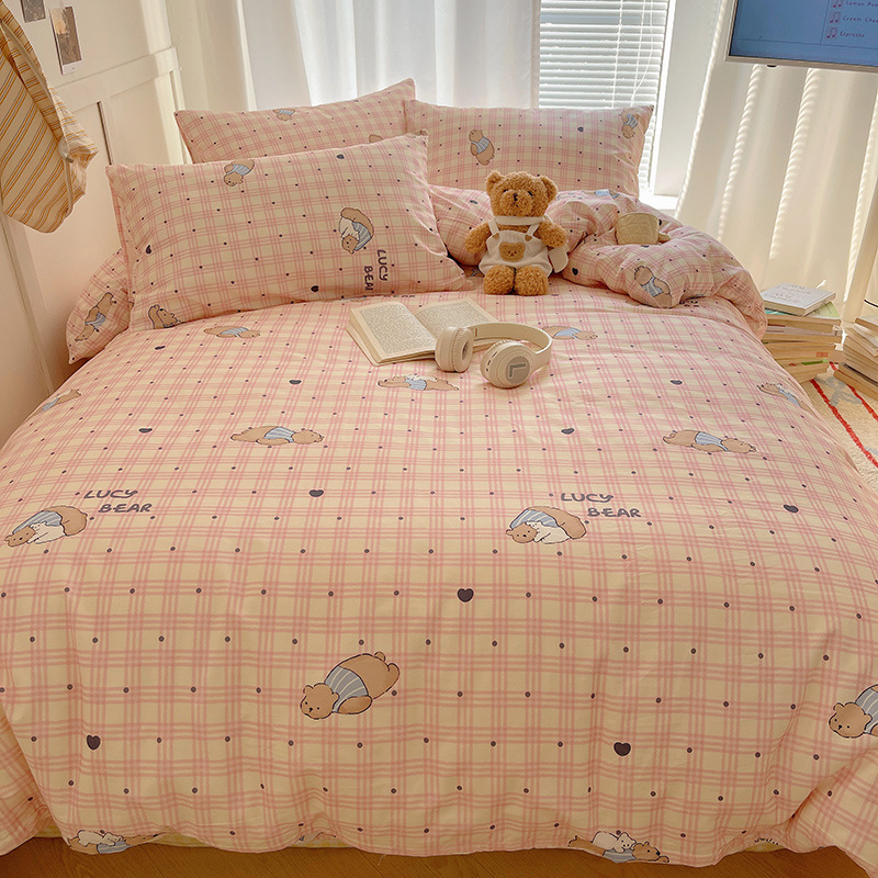 Picture of Wholesale ins cotton four-piece student dormitory three-piece set bed hat autumn and winter group purchase gift generation manufacturers