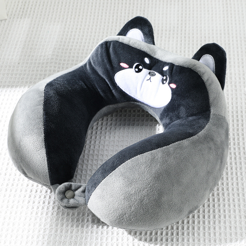 Picture of PP cotton u-shaped pillow travel pillow crystal velvet comfortable neck pillow office nap can add logo gift wholesale