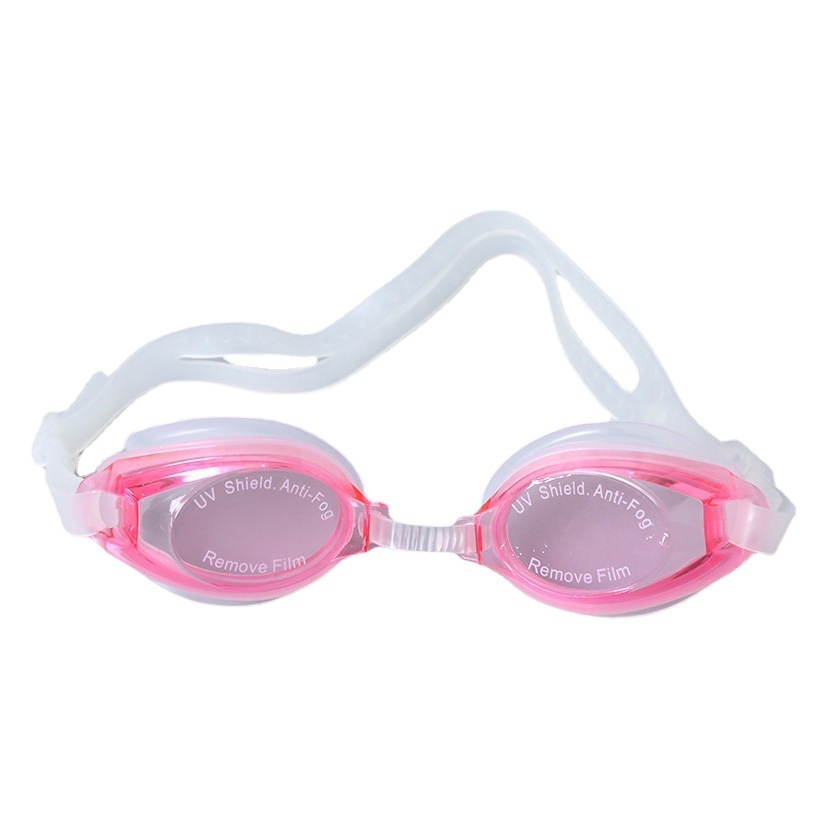 Summer Pp Bag Kidsren's High-Definition Waterproof Swimming Goggles Integrated Flat Swimming Pool Swimming Goggles Pvc Material with Earplugs