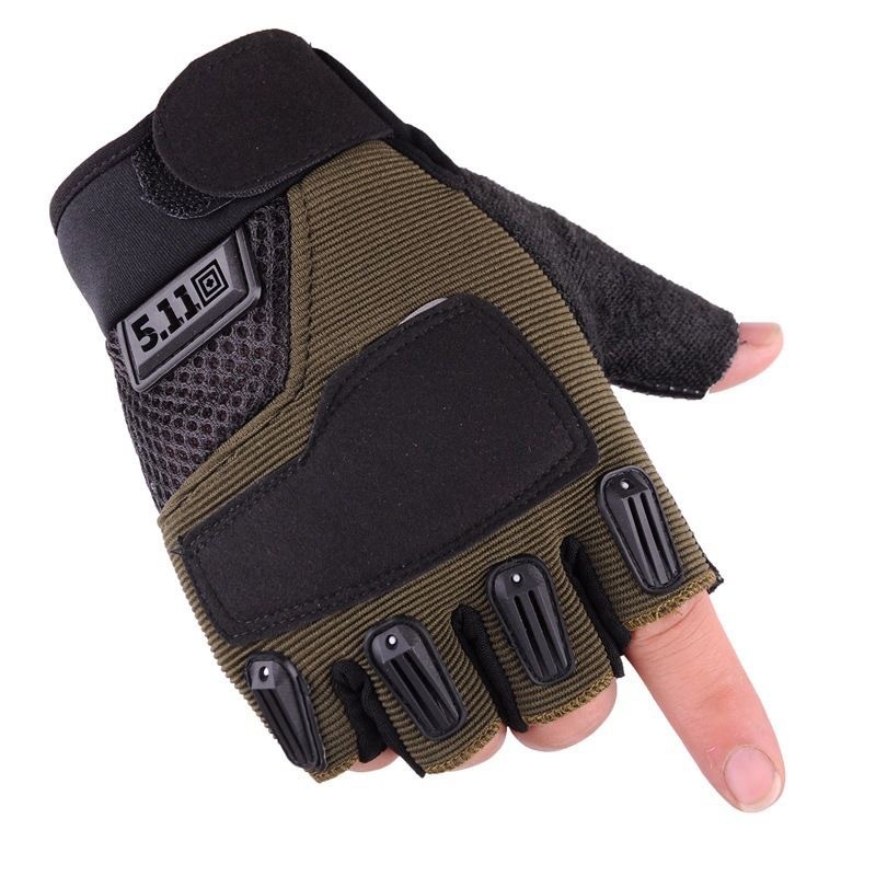 Picture of 511 half finger tactical gloves sports mountaineering outdoor mountaineering non-slip sun protection breathable riding fitness military fan gloves