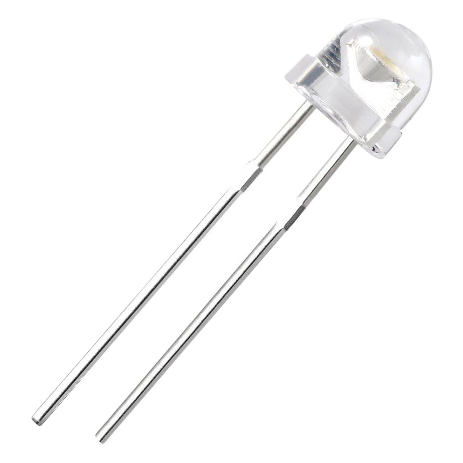 Haolaiguang led light emitting diode in-line f5/5mm straw hat large cup short foot with edge transparent LED lamp beads