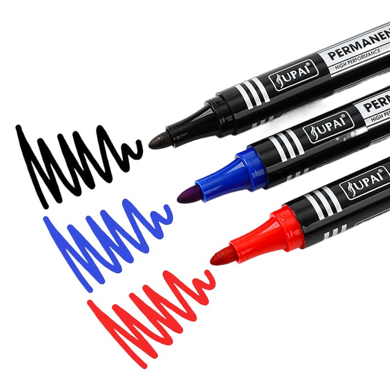 Oil-Based Marker Black Waterproof Large-Head Logistics Pen Quick-Drying Non-Erasable Marker Pen Waterproof Marker Pen Mark Pen