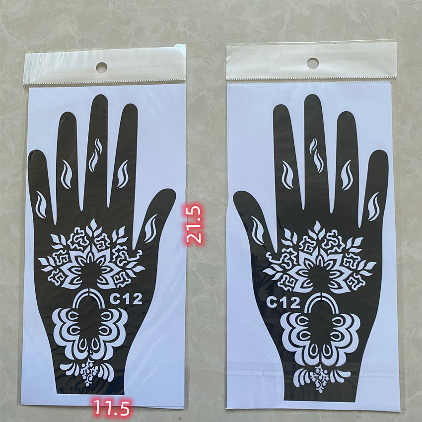 Picture of Dark Wind Hand Tattoo Palm Tattoo Template Hand Simulation Temporary Sticker Beautiful Original Hand Tattoo