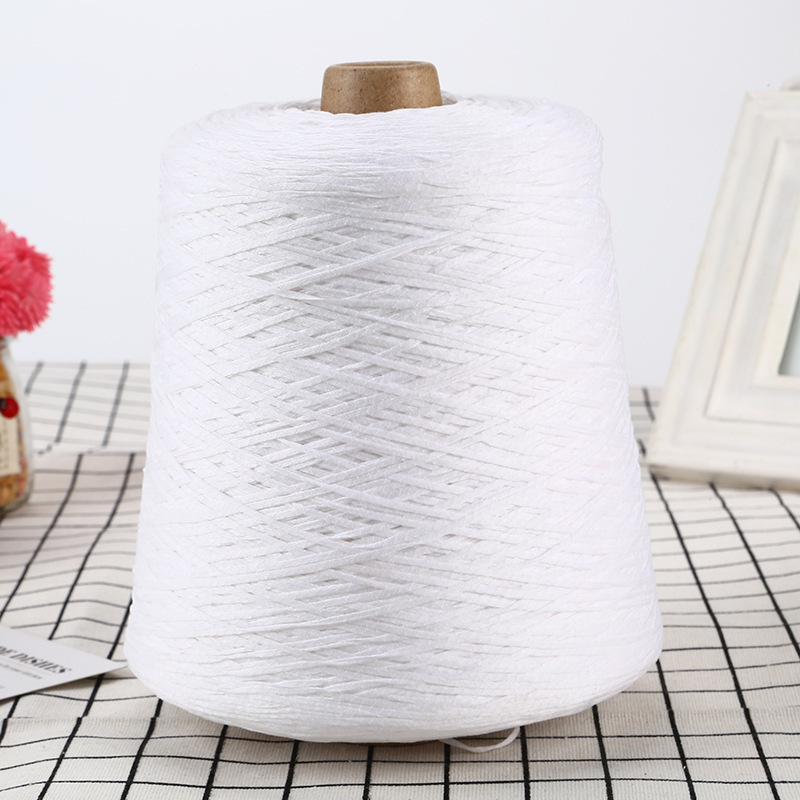 3.4N/1 mercerized cotton belt yarn long staple cotton singeing mercerized hollow belt crocheted hat yarn for auxiliary materials