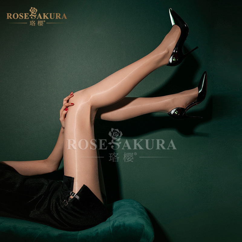 Luo Ying 7373 Aurora Series Seamless 360 Crotch High Density Silk Smooth Open Crotch Pantyhose Light Legs