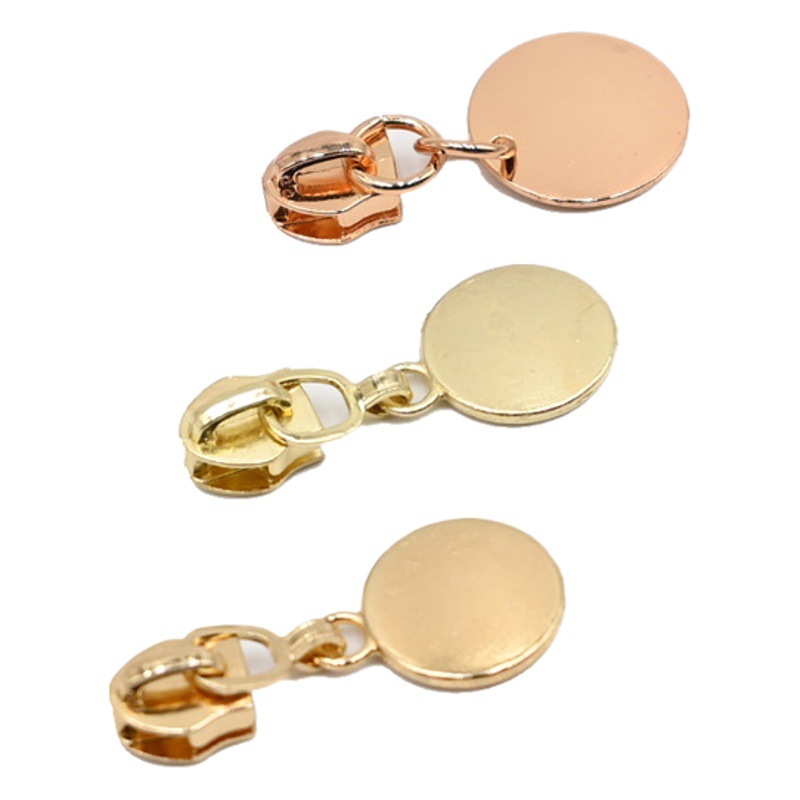 Spot wholesale No.5 nylon wafer slider Rose Gold milk gold Guangdong gold wafer nylon zipper zipper