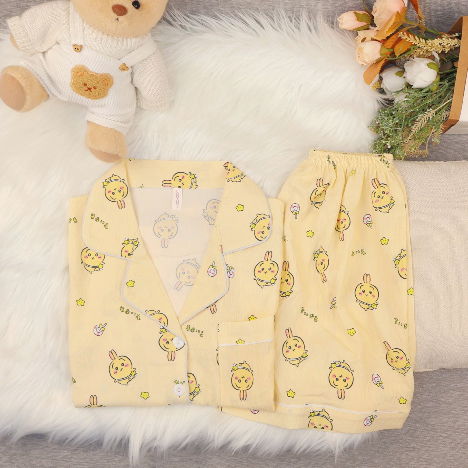 Summer New Cloud Cotton Korean Style Ins Style Short Pajamas Sweet Cute Student Home Clothes suit Outer Wear