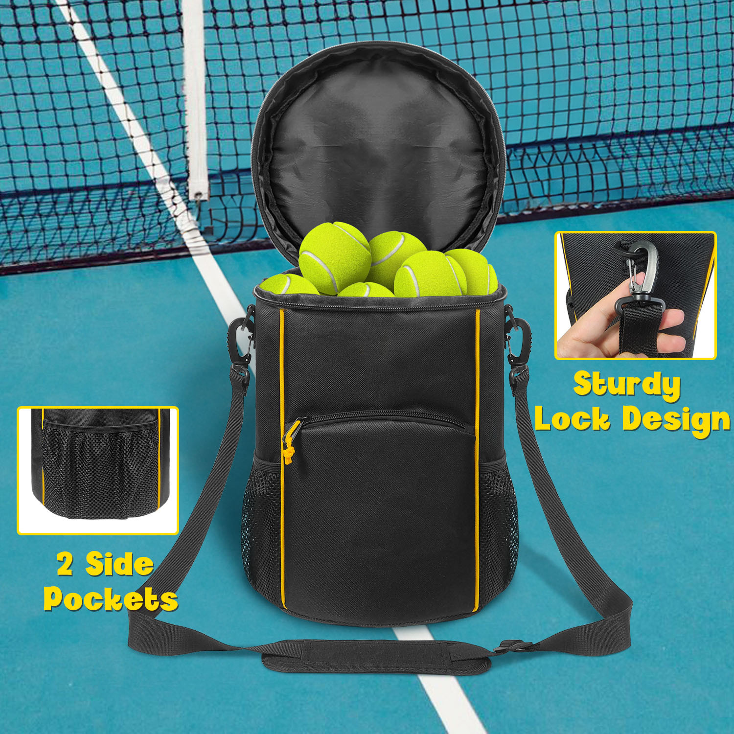 Amazon Tennis Storage Bag Portable Handheld Crossbody Tennis Storage Bag Baseball storage Bag