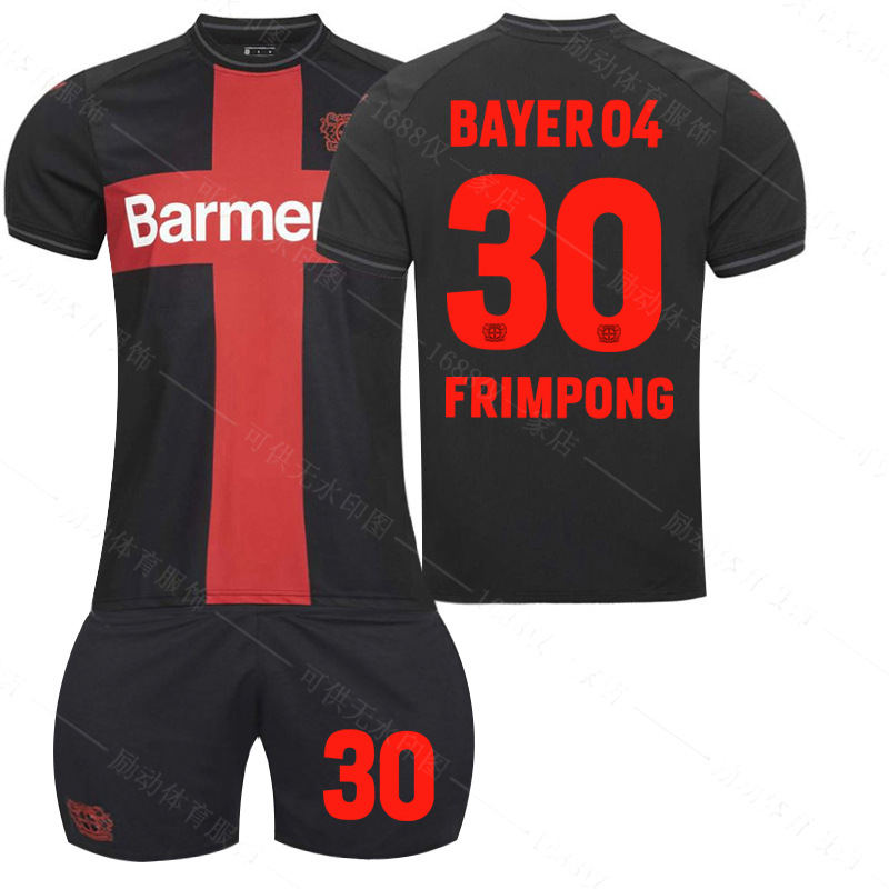 Picture of 2324 Bundesliga Bayer Leverkusen Home Football Uniform No.10 Wertz 30 Flinpeng 34 Zaka Champion Uniform Jersey