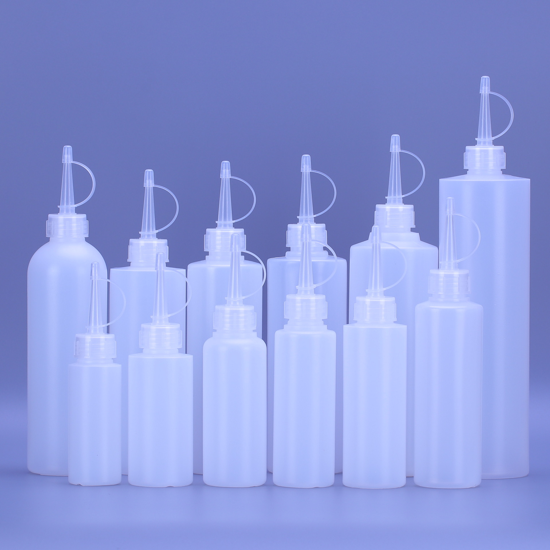 in stock 100 ml150ml200ml Pointed Nozzle Bottle Plastic Bottle Hair Dye Bottle with Ring Pointed Nozzle Squeeze Bottle Dropper Bottle