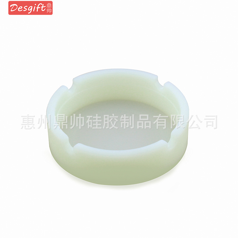 Picture of New silicone round ashtray camouflage mixed color psychedelic ashtray ashtray ashtray Cup printing logo ashtray