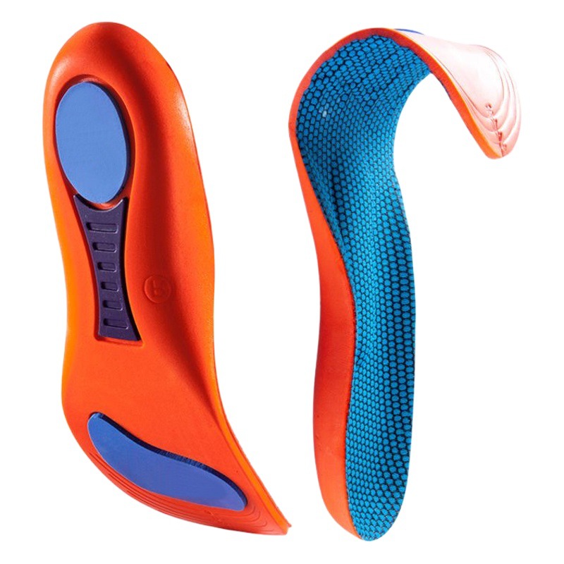 Sports insole summer military training soft bottom shock-absorbing men's sweat-absorbent insole flat foot bow full pad heel insole wholesale