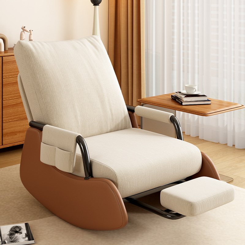Rocking Chair Recliner Lazy Chair Balcony Leisure Chair Living Room Household Lazy Sofa Rocking Chair Adult Comfortable Leisure Chair