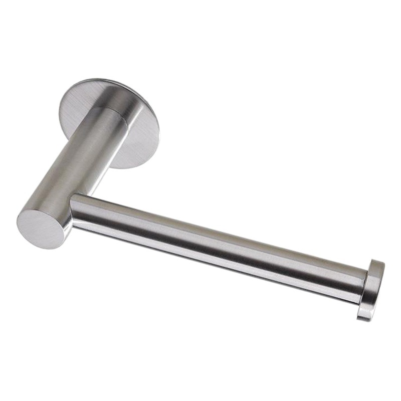 Cross-border stainless steel tissue holder black nail-free roll paper holder creative toilet paper holder punch-free toilet paper holder manufacturers