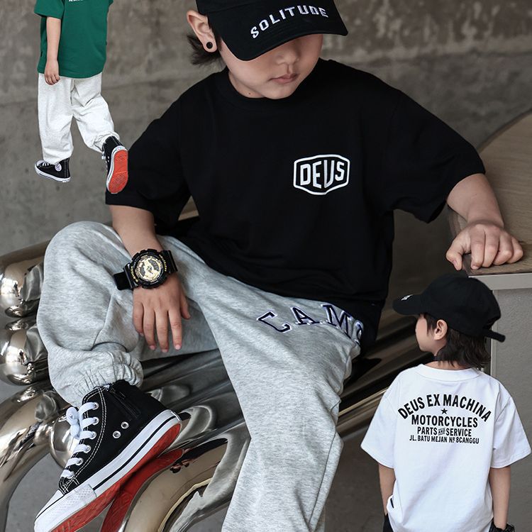 Children's Clothing Boys Short-Sleeved T-Shirt Summer 2023 New Kidsren's Half-Sleeved Baby Pure Color Bottoming Shirt Fashionable Top