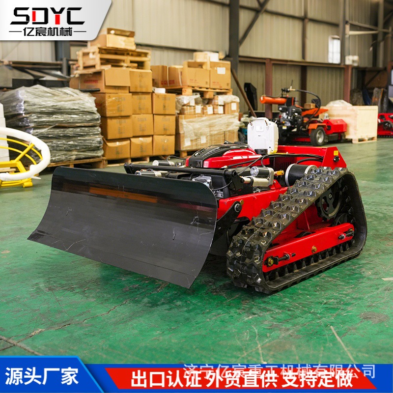 Small electric remote control lawn mower crawler wheel factory riverbank garden remote control lawn mower