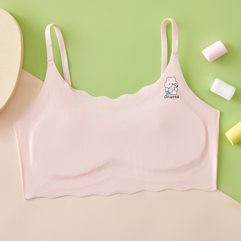 Picture of The first stage of anti-bump girls' underwear primary school students seamless girls children growth bra development period small vest