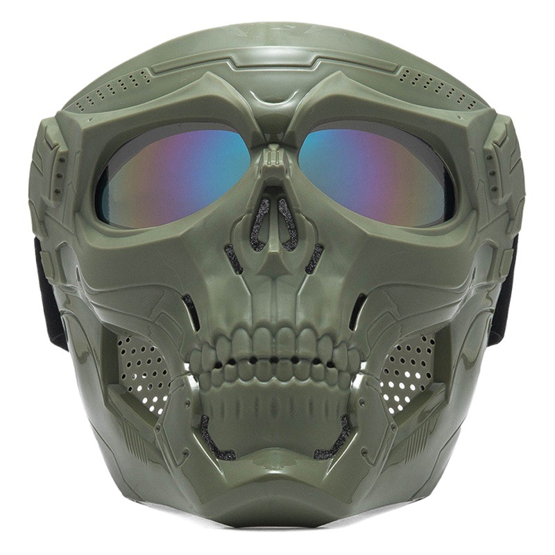 Motorcycle Mask Riding Skull Goggles Mask Windproof Sand Off-Road Outdoor Sports Riding Goggles Cross-Border
