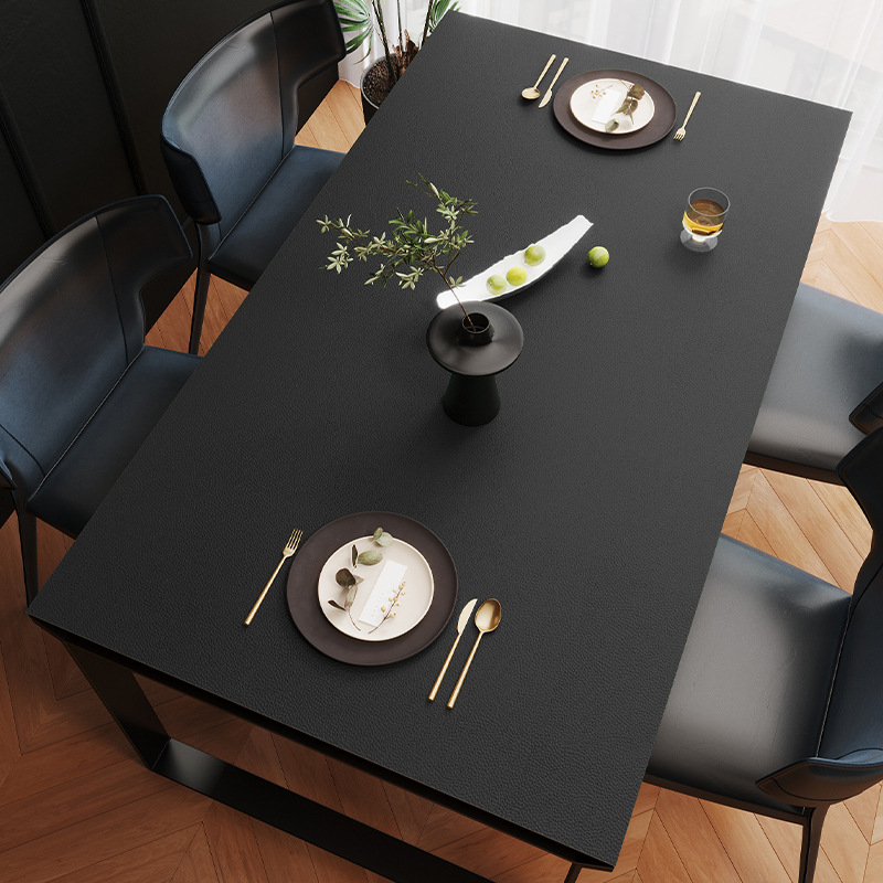Picture of Spot solid color leather table mat table mat pvc leather waterproof oil-proof coffee table mat tablecloth wholesale