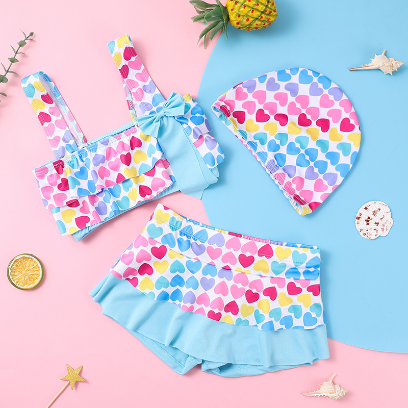 Picture of Children's Swimwear Women's Summer Girls' Swimwear Large Children's Split Dress Swimwear Set Wholesale