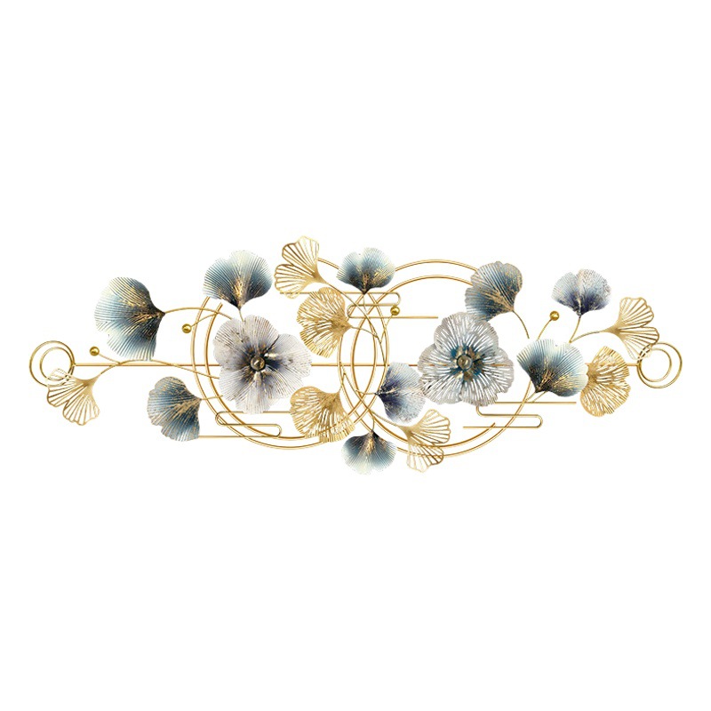 Living room light luxury wall decoration ginkgo leaf hanging decoration bedroom sofa background wall decoration hanging hallway three-dimensional wall decoration