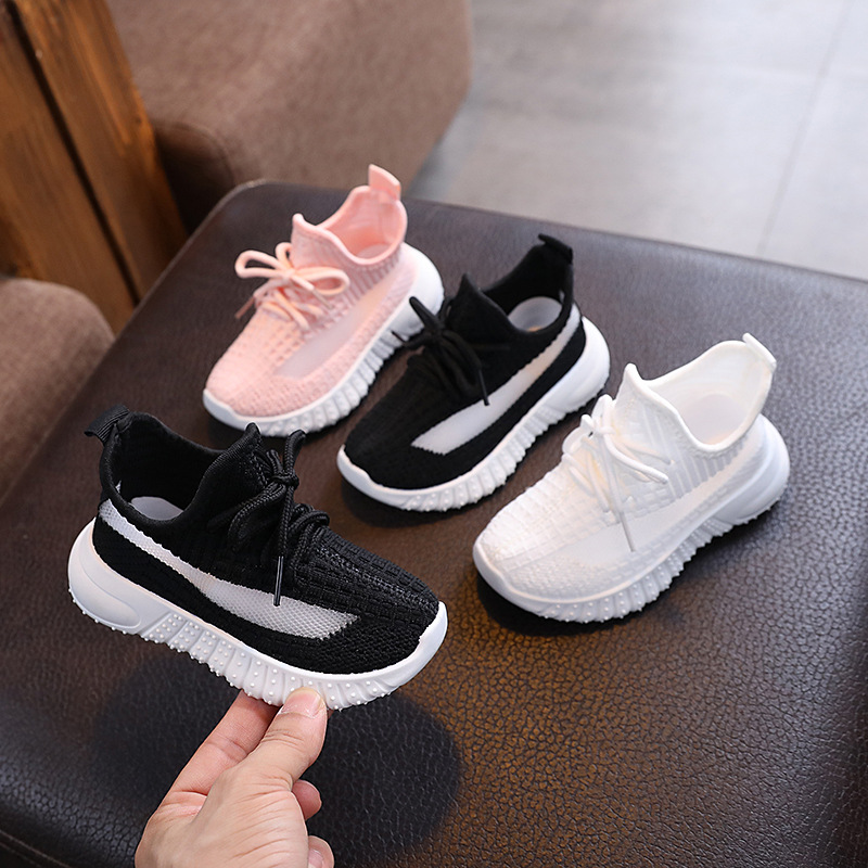Picture of Spring and Autumn and Summer Boys and Girls Hollow-out Flying Weaving Shoes Middle and Big Children's Shoes Light Plate Breathable Student Shoes Trendy Casual Shoes