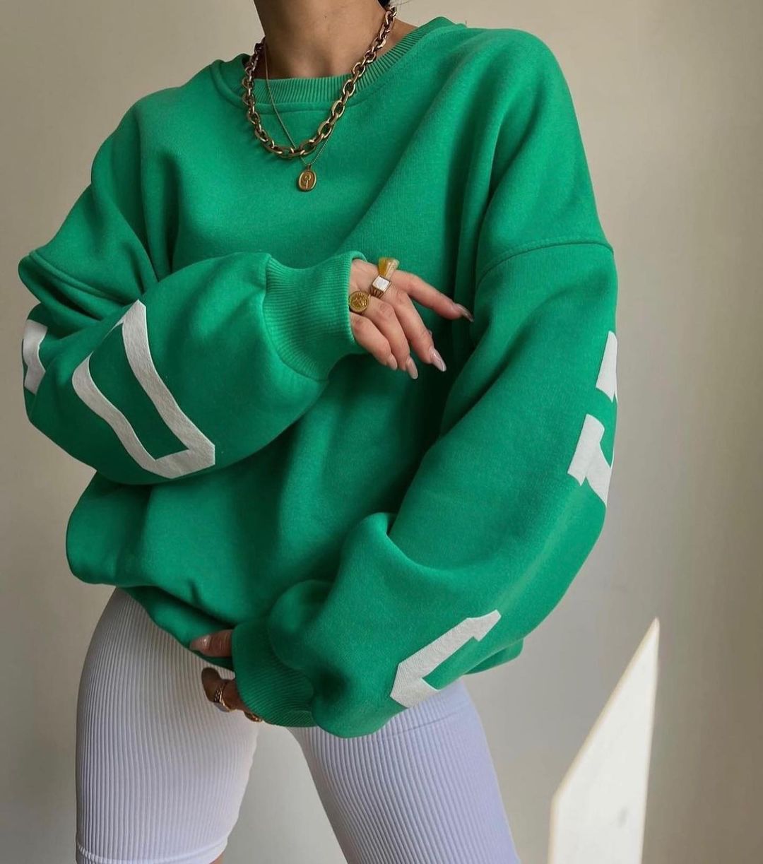Picture of 2022 Amazon Cross-border European and American Women's Casual Fashion Printed Thickened All-match Top Long Sleeve Sweater