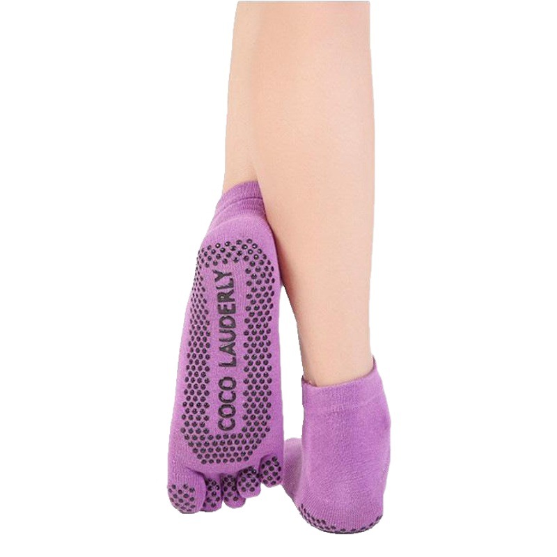 Factory direct non-slip open-finger yoga socks fitness suit finger gloves non-slip five-finger socks cross-border hot sale