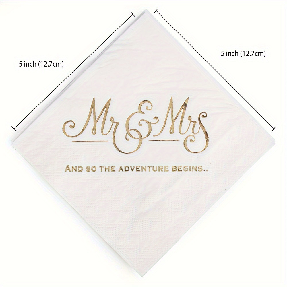 Picture of Cross-border New Hot Selling 100 Piapers Bronzing Disposable Napkins Birthday Party Tissue for Amazon