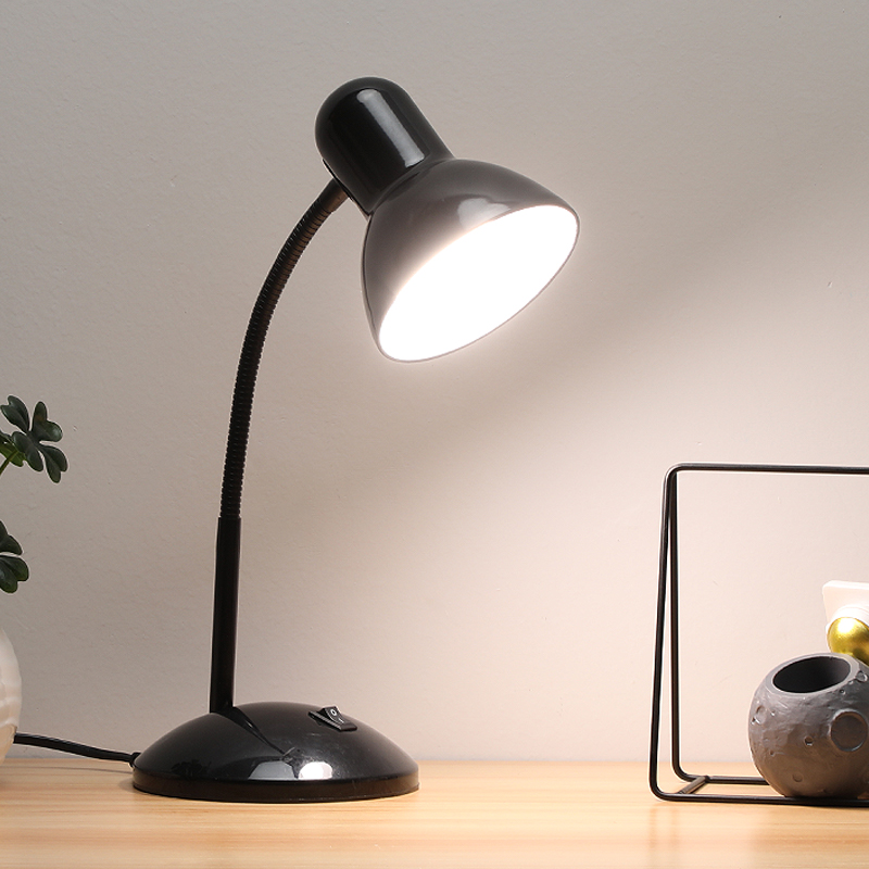 Eye Protection Plug-In Student Office Reading Desk Lamp Simple Dormitory Kidsren's Led Desk Lamp Study Desk Desktop Metal