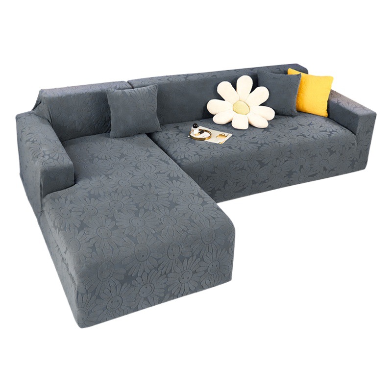 Nordic Anti-cat Scratch Sofa Cover Jacquard Full-cover Lazy Full-cover Sofa Cover Four Seasons Universal Sofa Cover Elastic