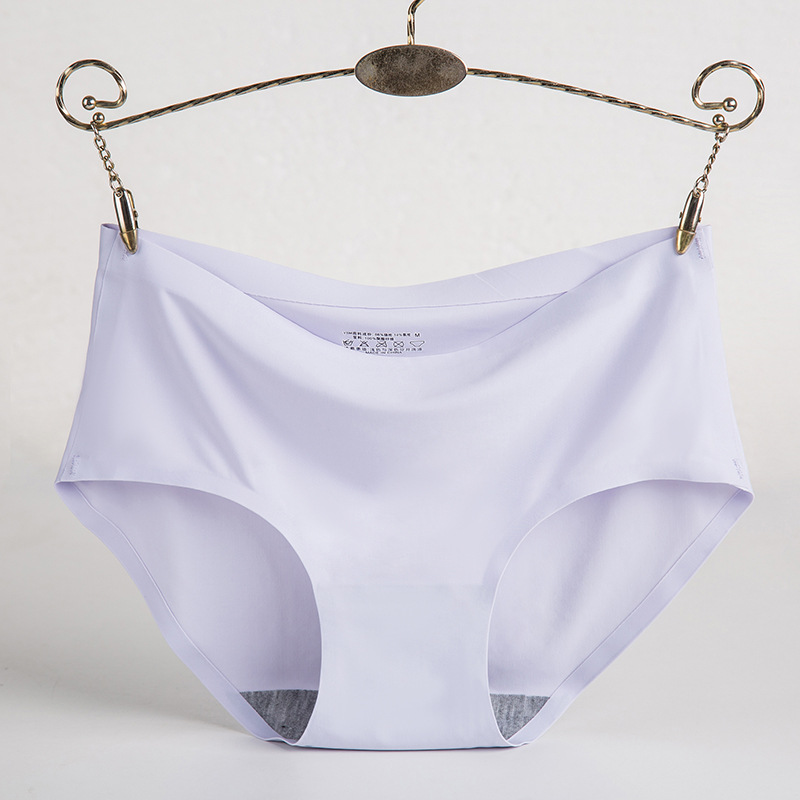 Picture of Women's Ice Silk Underwear Seamless Underwear One-Piece Underwear Breathable Mid-Waist Sexy Women's Underwear Briefs 810