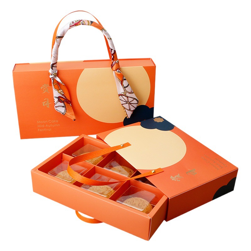 2024 New Mid-Autumn Festival Gift Box Moon Cake Box Egg Yolk Crisp Gift Box Snow Mei Niang Egg Yolk Crisp High-end Packaging Box